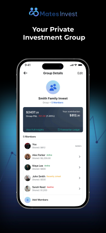 Watchlist and news feed in MatesInvest